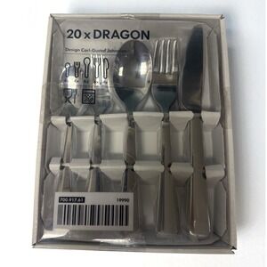20‎ Piece IKEA Stainless Dragon Carl Gustaf Jahnsson Flatware Silverware Set